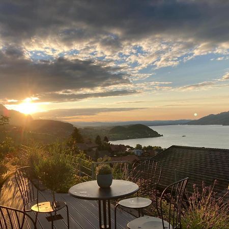 Moderne Unterkunft Mit Panoramablick Auf Thunersee Krattigen Exterior photo