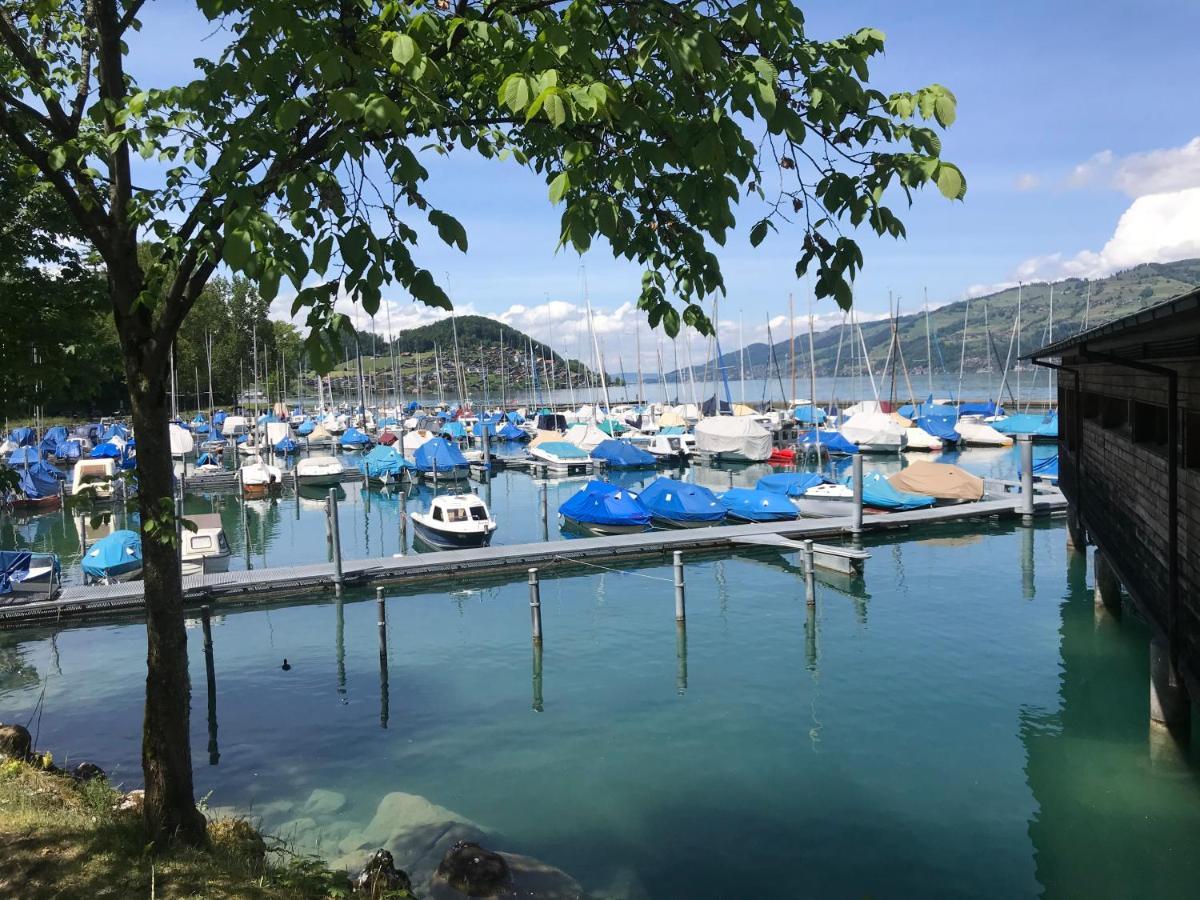 Moderne Unterkunft Mit Panoramablick Auf Thunersee Krattigen Exterior photo